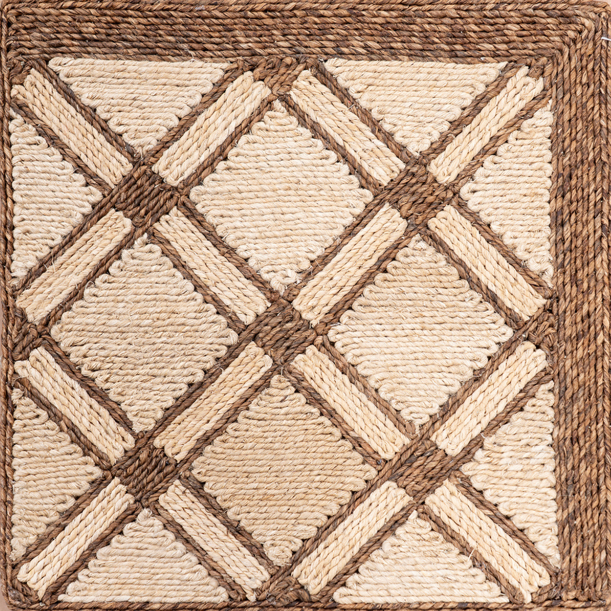 Looma : Hira mixed fibre rug product view in neutral tones