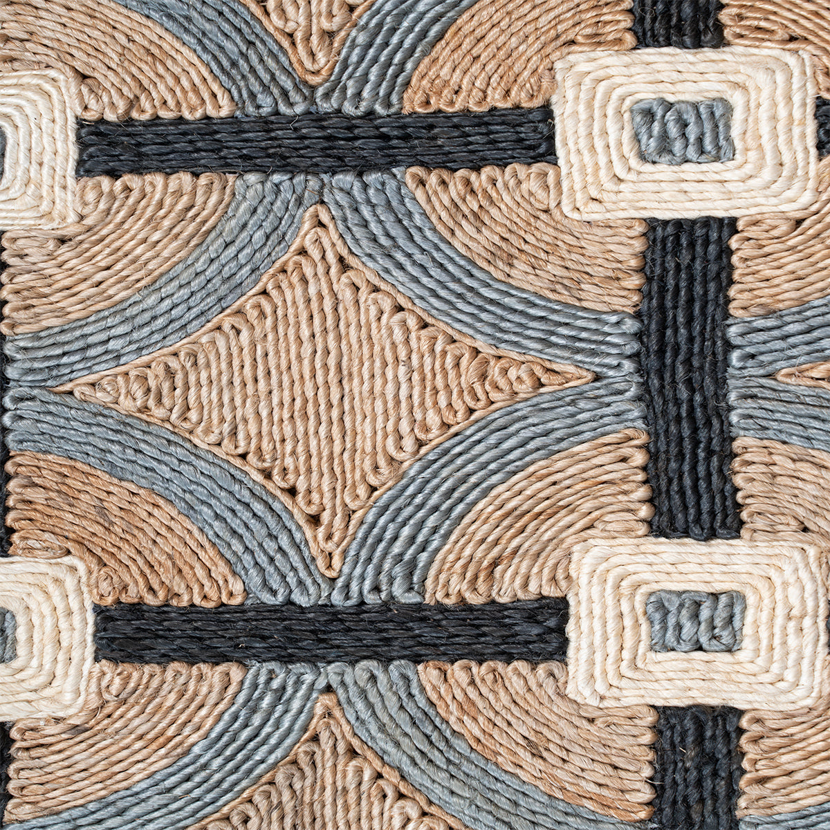 Looma : Kosh close-up weave detail showing the mixed fibre surface