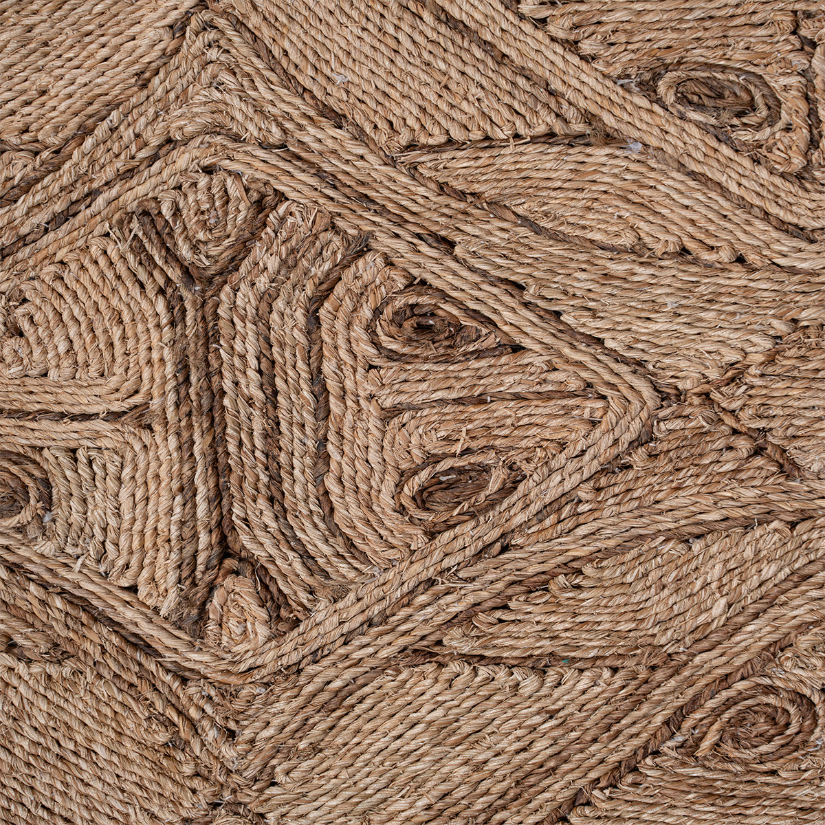 Looma : Trayi close-up weave detail showing the mixed fibre surface