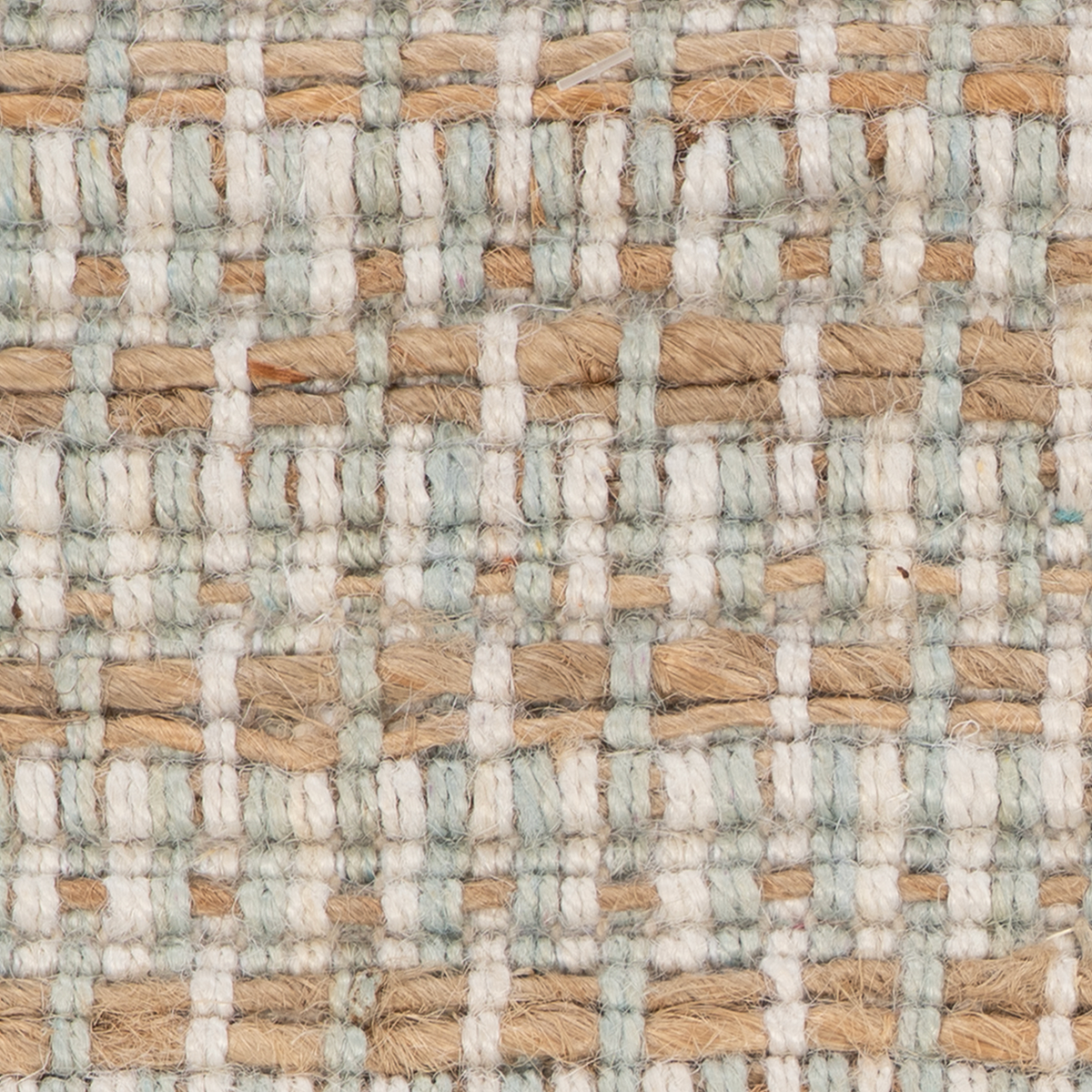 Mariner : Sea Mist close-up showing the jute weave and striped pattern