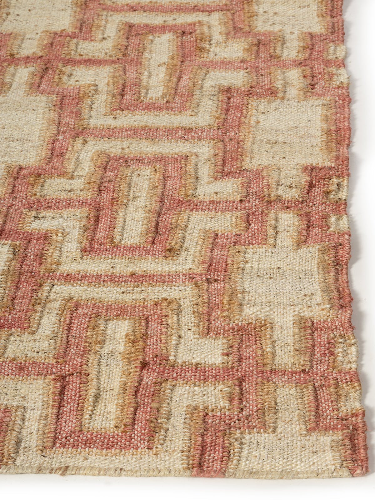 Maze Dance Jute Rug jute rug styled in a living room interior