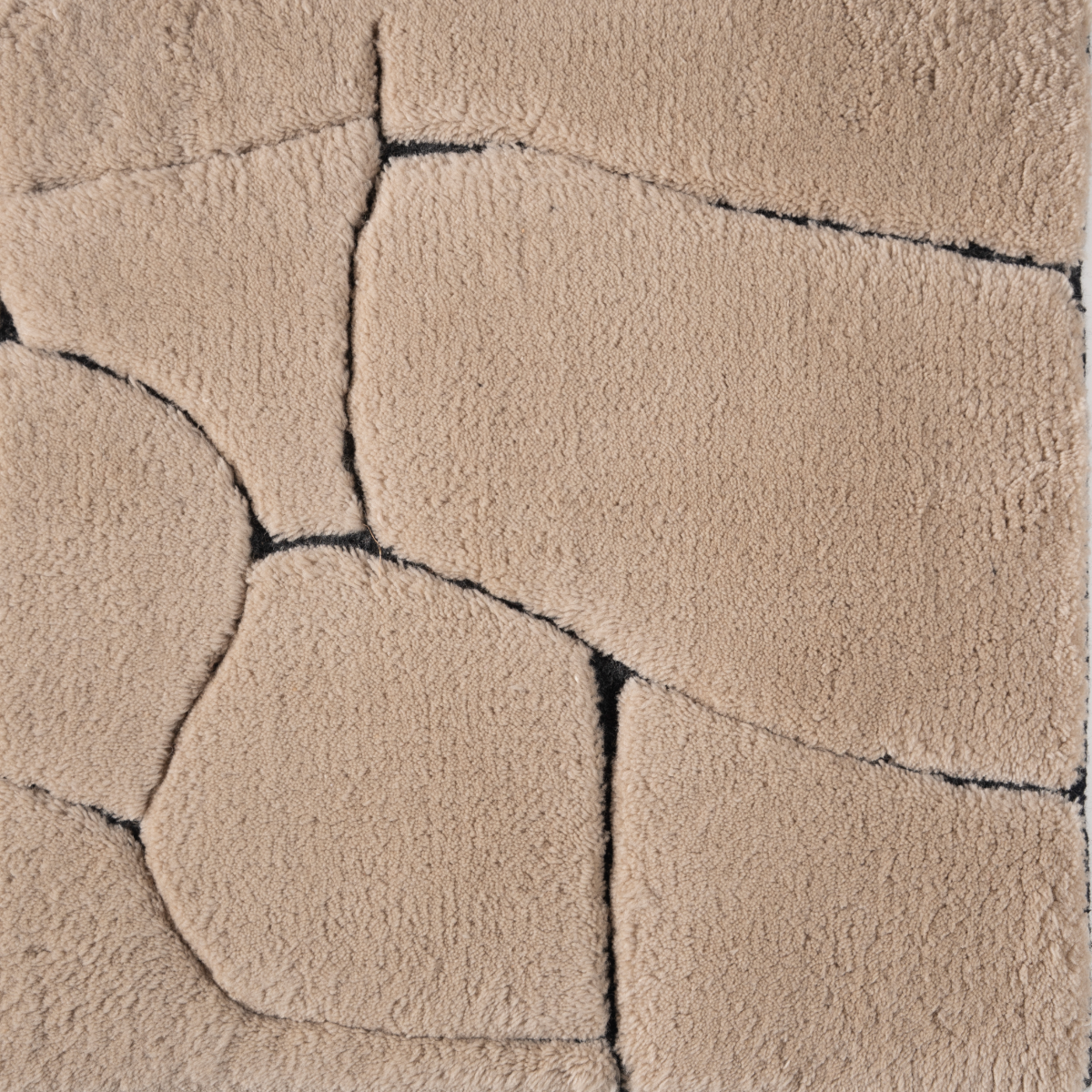 Mehran : Canyon wool rug in neutral tones