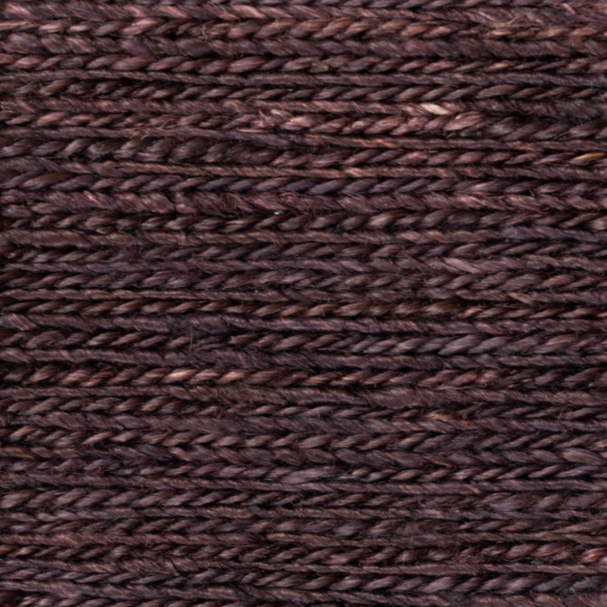 Mez Weaves - Damson close-up weave detail showing the jute surface