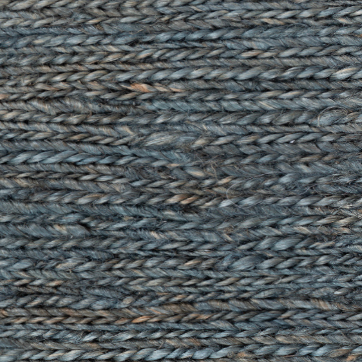 Mez Weaves - Indigo Mist close-up weave detail showing the jute surface