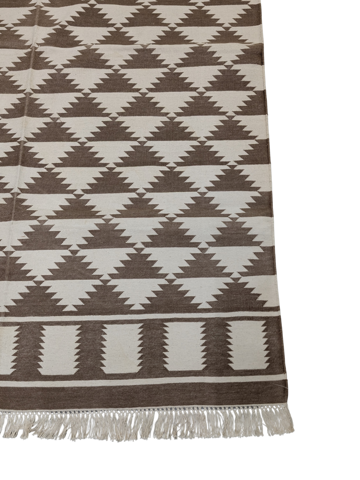 Mirage Flatweave close-up showing the cotton weave and surface texture