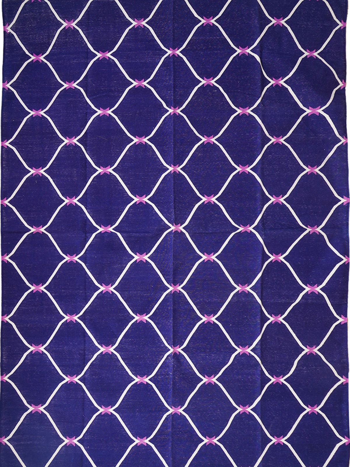 Moonlit Ogee Rug wool rug in purple tones