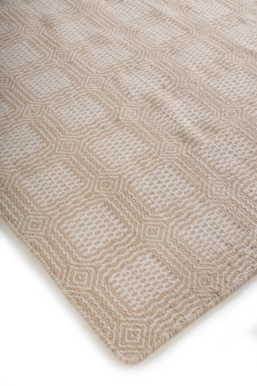 Moorland Mist Rug close-up showing the wool weave and surface texture