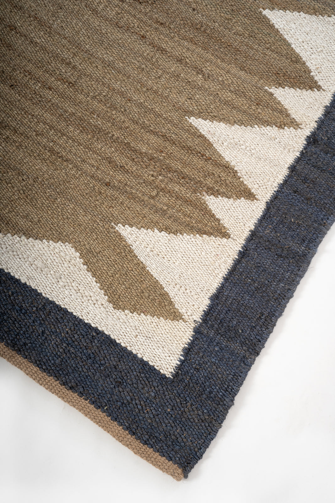 Mountain Ridge Jute Rug close-up showing the jute weave and geometric motif