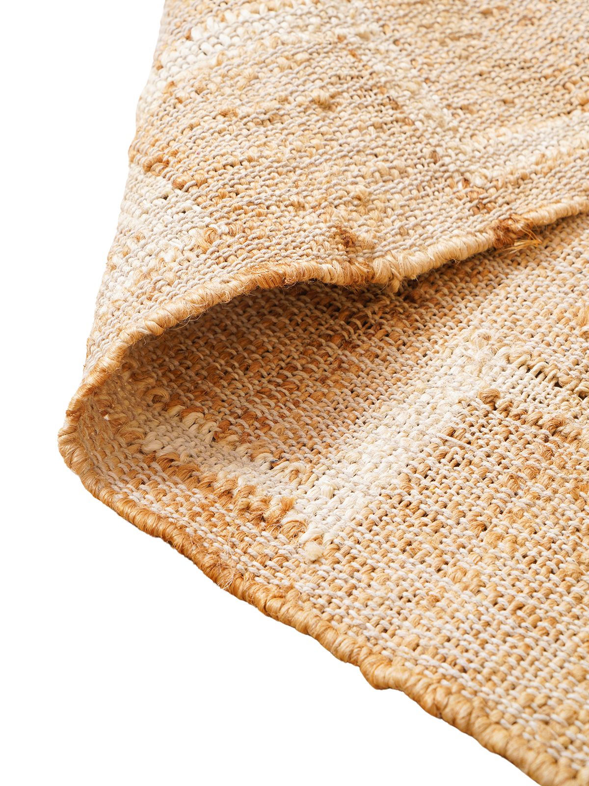 Nomadic Dream Jute Rug detail of the traditional motif in jute