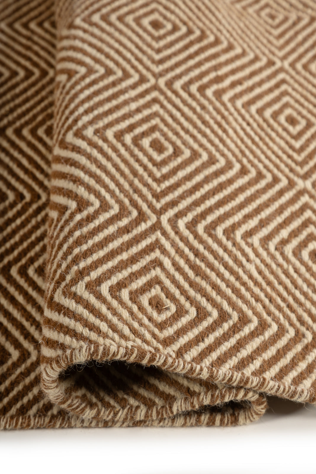 Parallel Peaks Wool Rug - additional product view showing the wool rug