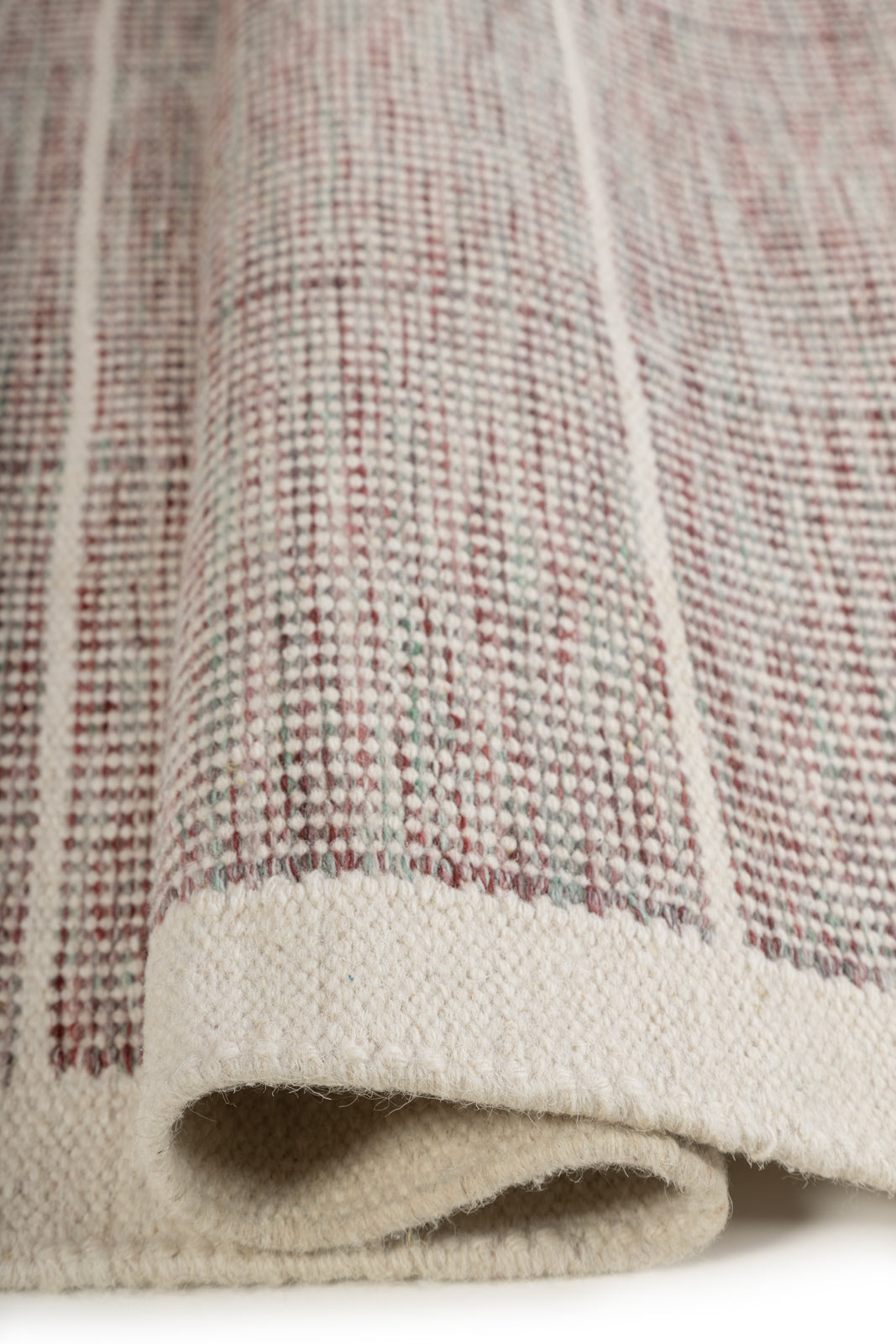 Pemberley Flatweave - texture detail showing wool surface