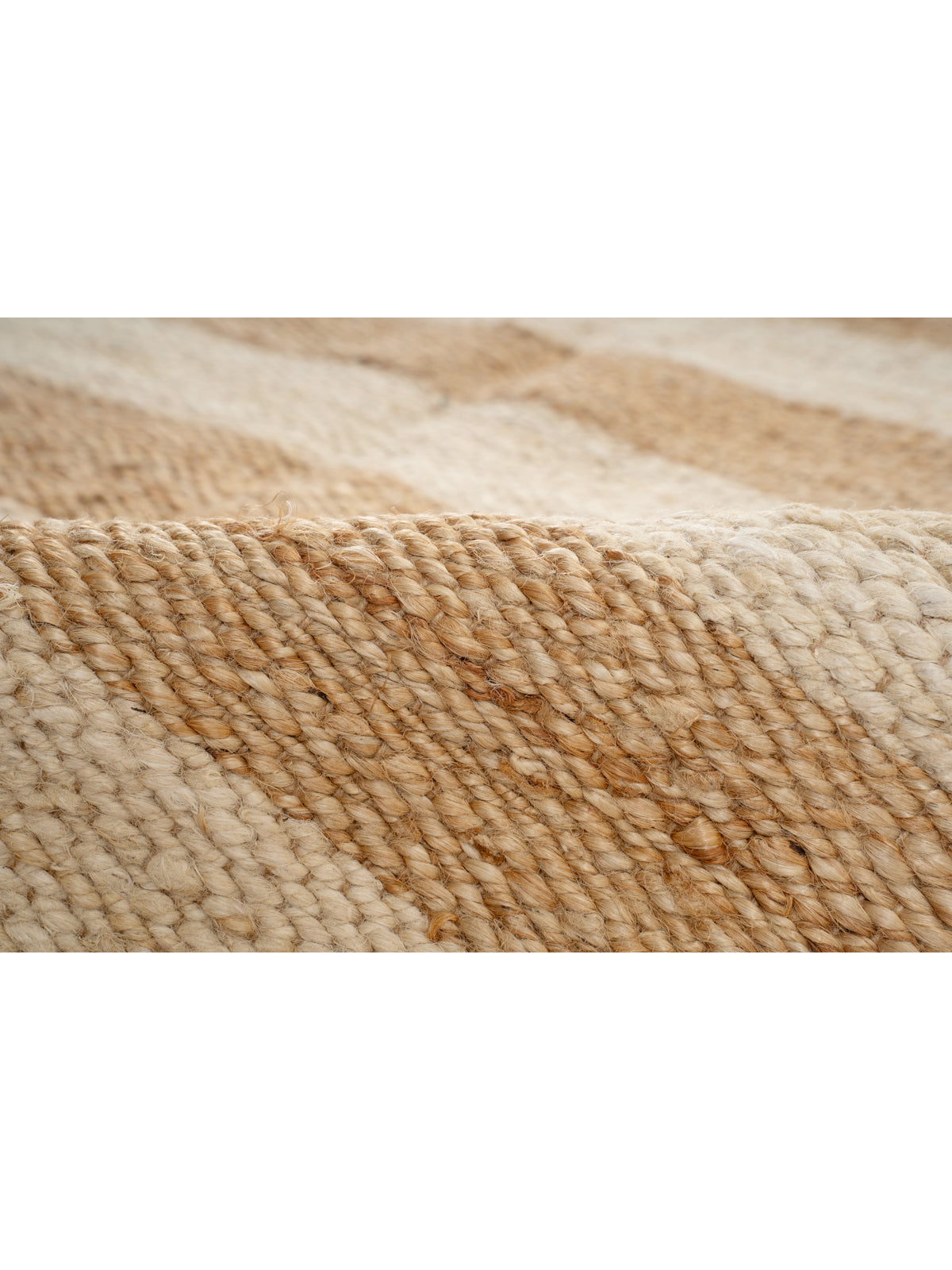 Rasht striped Hemp rug - hemp runner laid in a hallway view