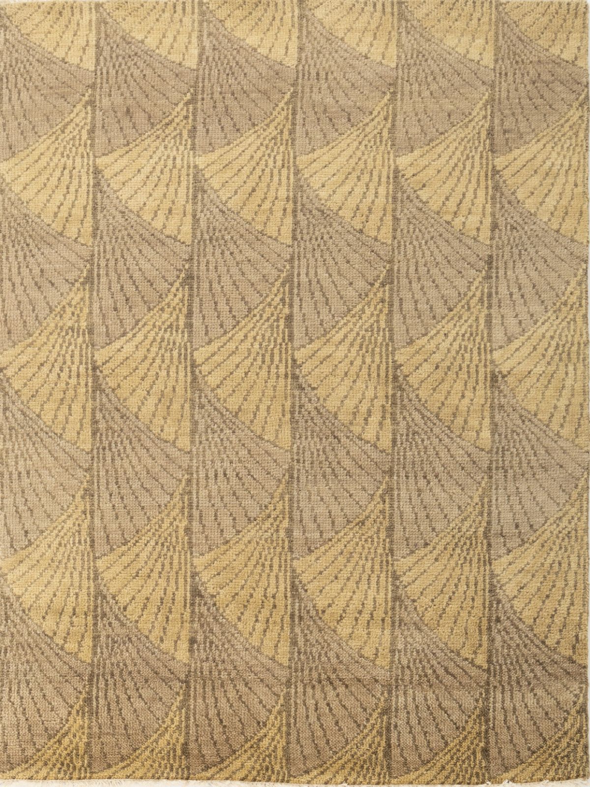 Retro Rustic wool rug in Brown tones