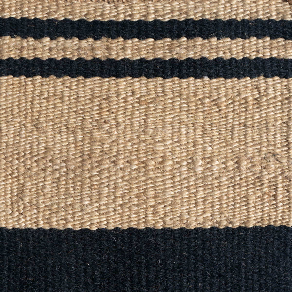 Root & Ridge : Tilled Soil jute-wool rug in brown tones