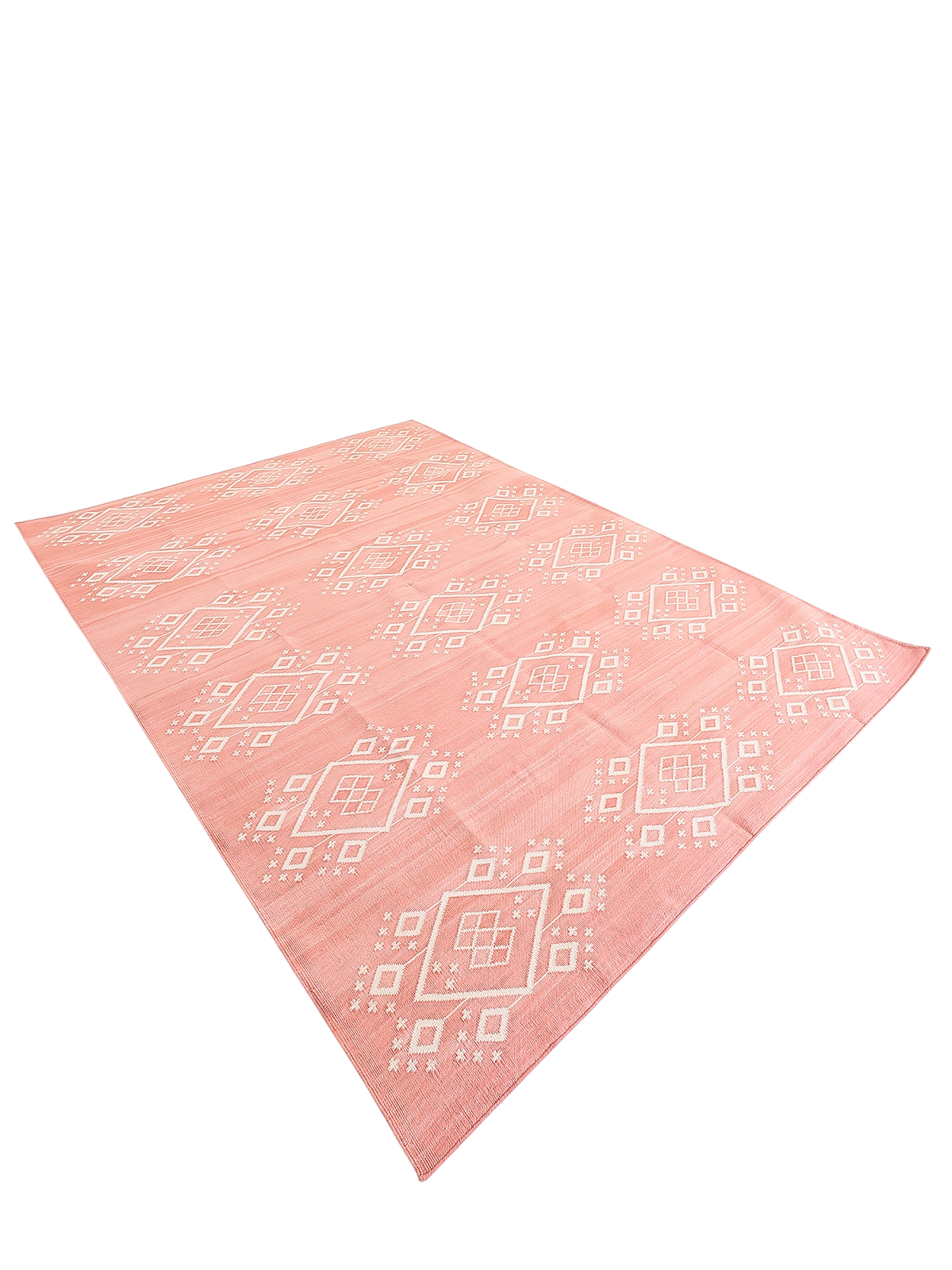Rosevale Cotton Flatweave Rug - texture detail showing cotton surface