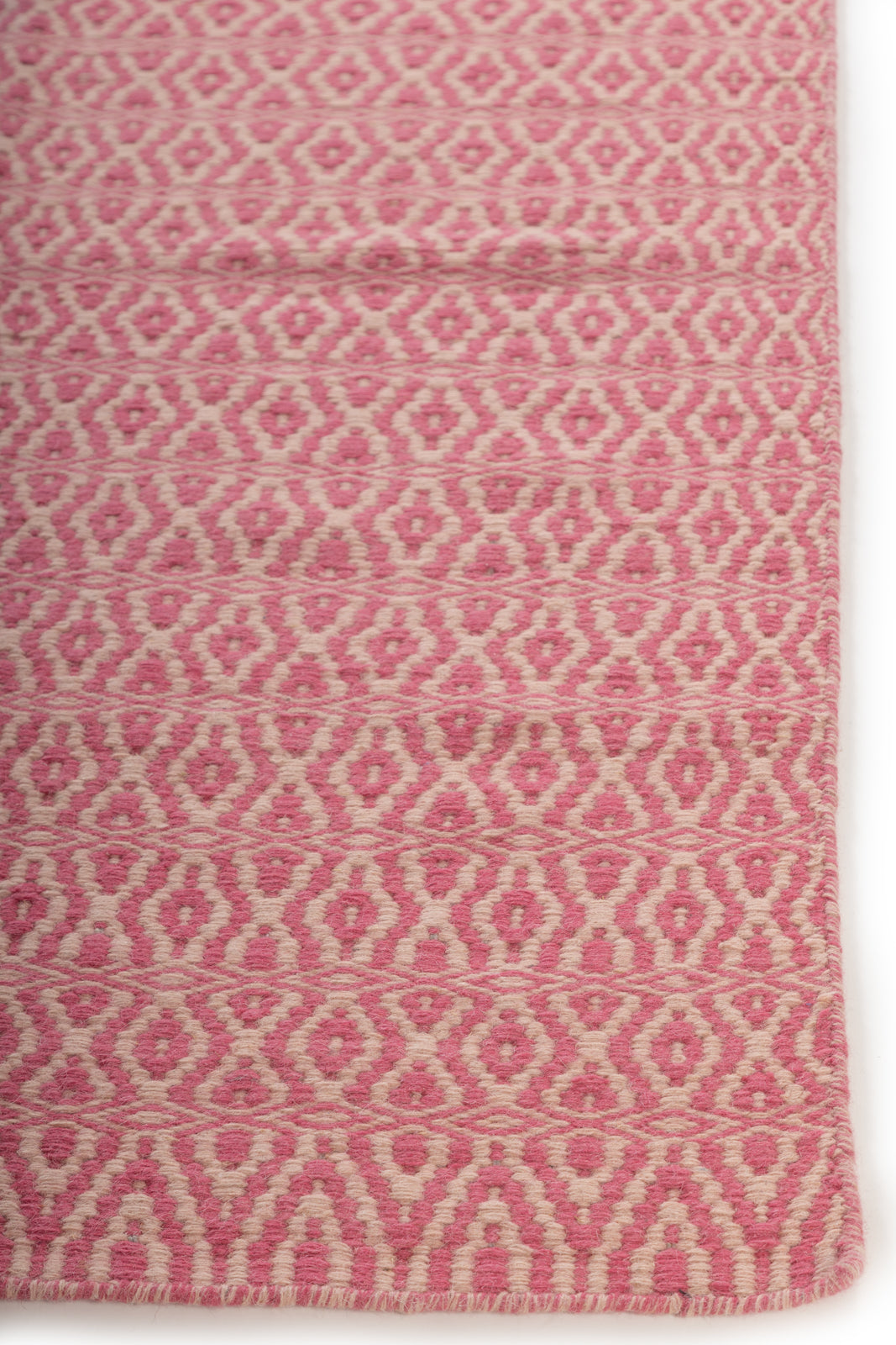 Rosewood Harmony Wool Rug wool rug styled in a living room interior