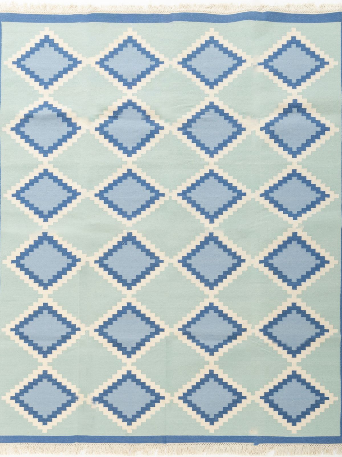 Royal Riviera Kilim Rug wool rug in blue tones