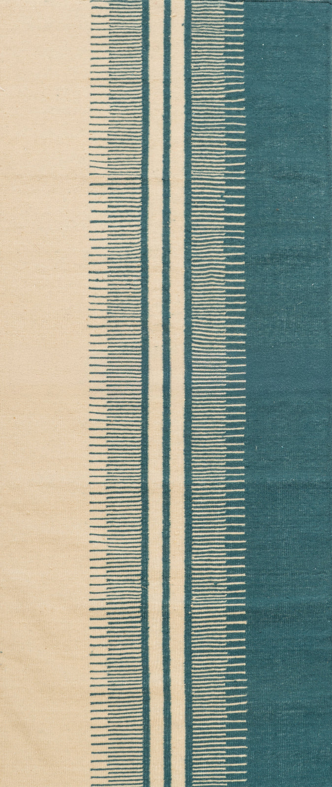 Scandi Colour-Block Runner in wool