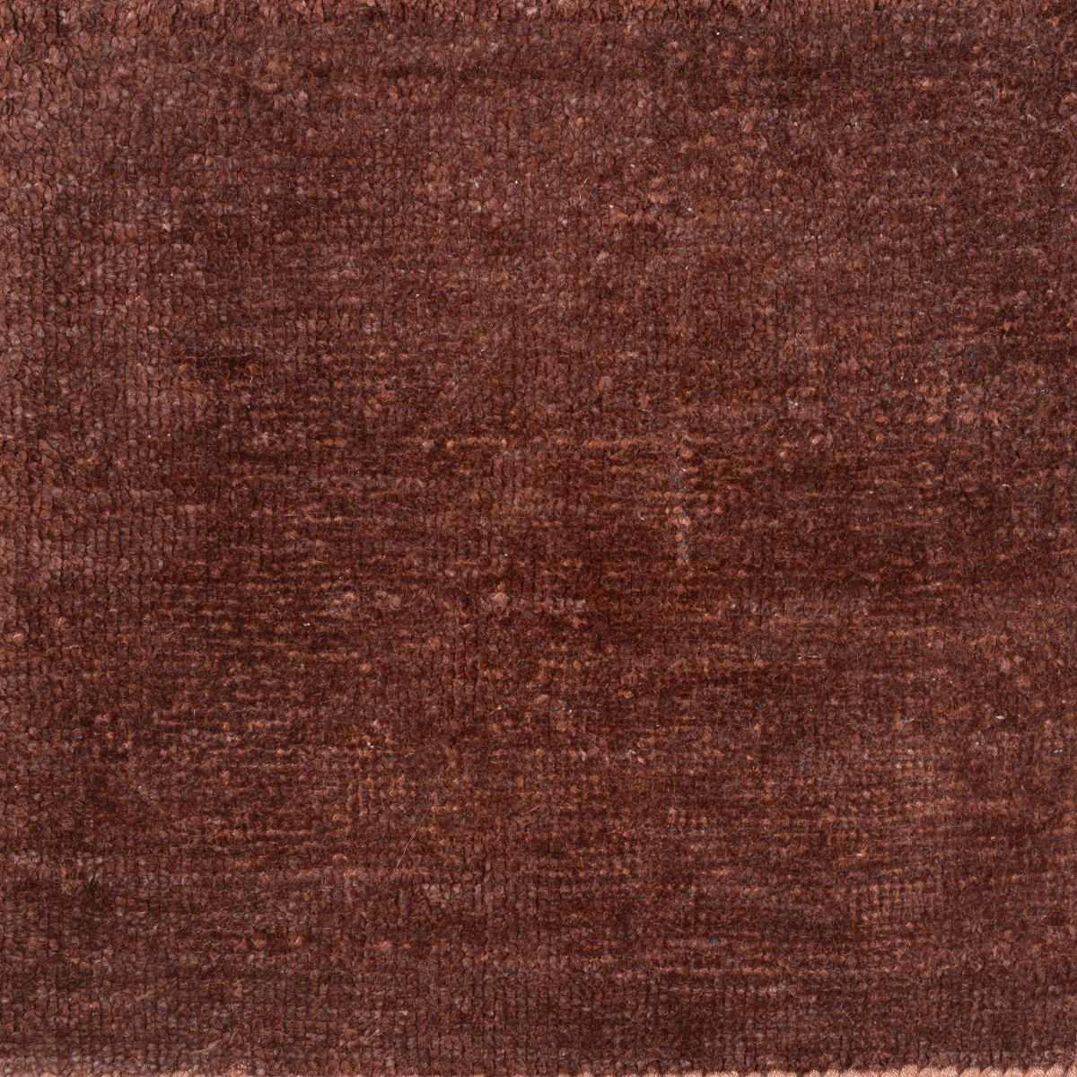 Serica : Mahogany raw silk rug in brown tones