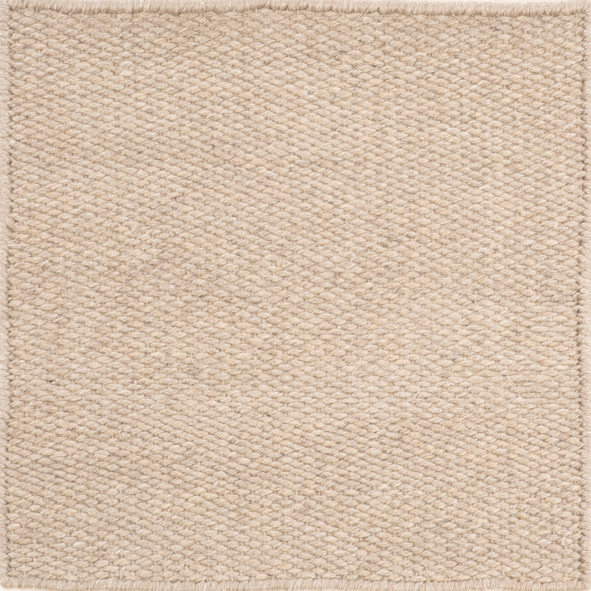 Shell Basketweave wool rug in neutral tones