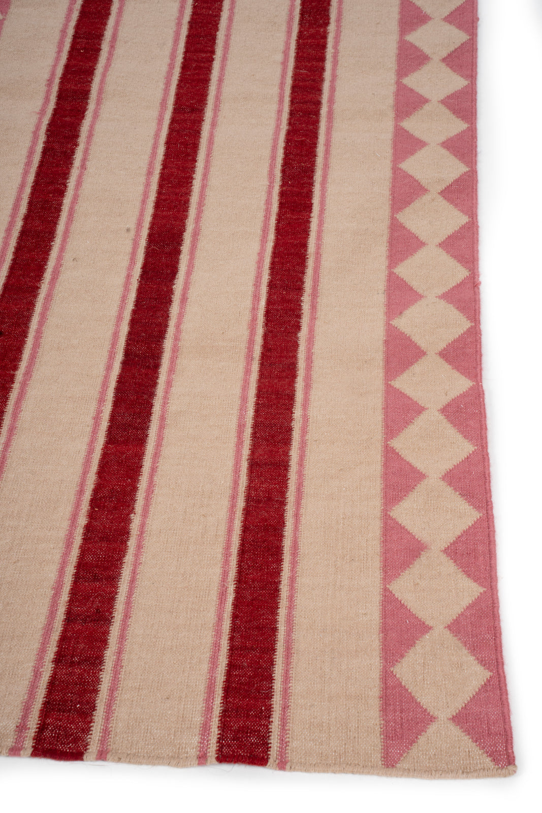 Sienna Bloom Wool Runner - wool runner laid in a hallway view