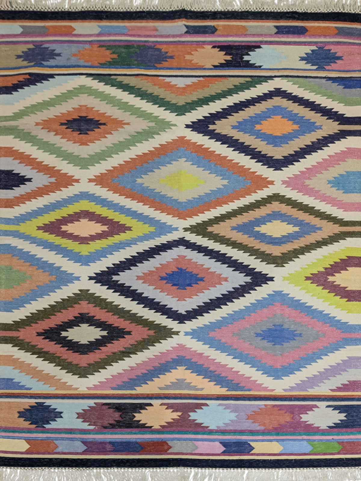 Sierra Spirit Flatweave Rug cotton rug in red tones