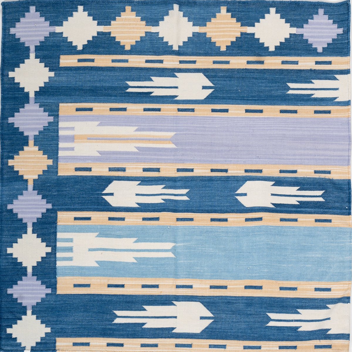 Silken Sky close-up showing the raw silk weave and surface texture