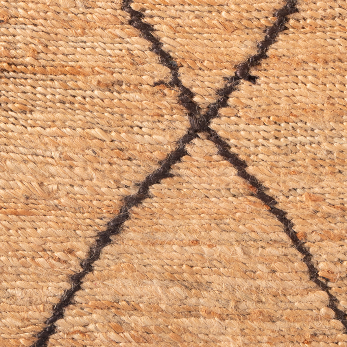 Soumak Soul : Diamond Nomad close-up showing the jute weave and traditional motif