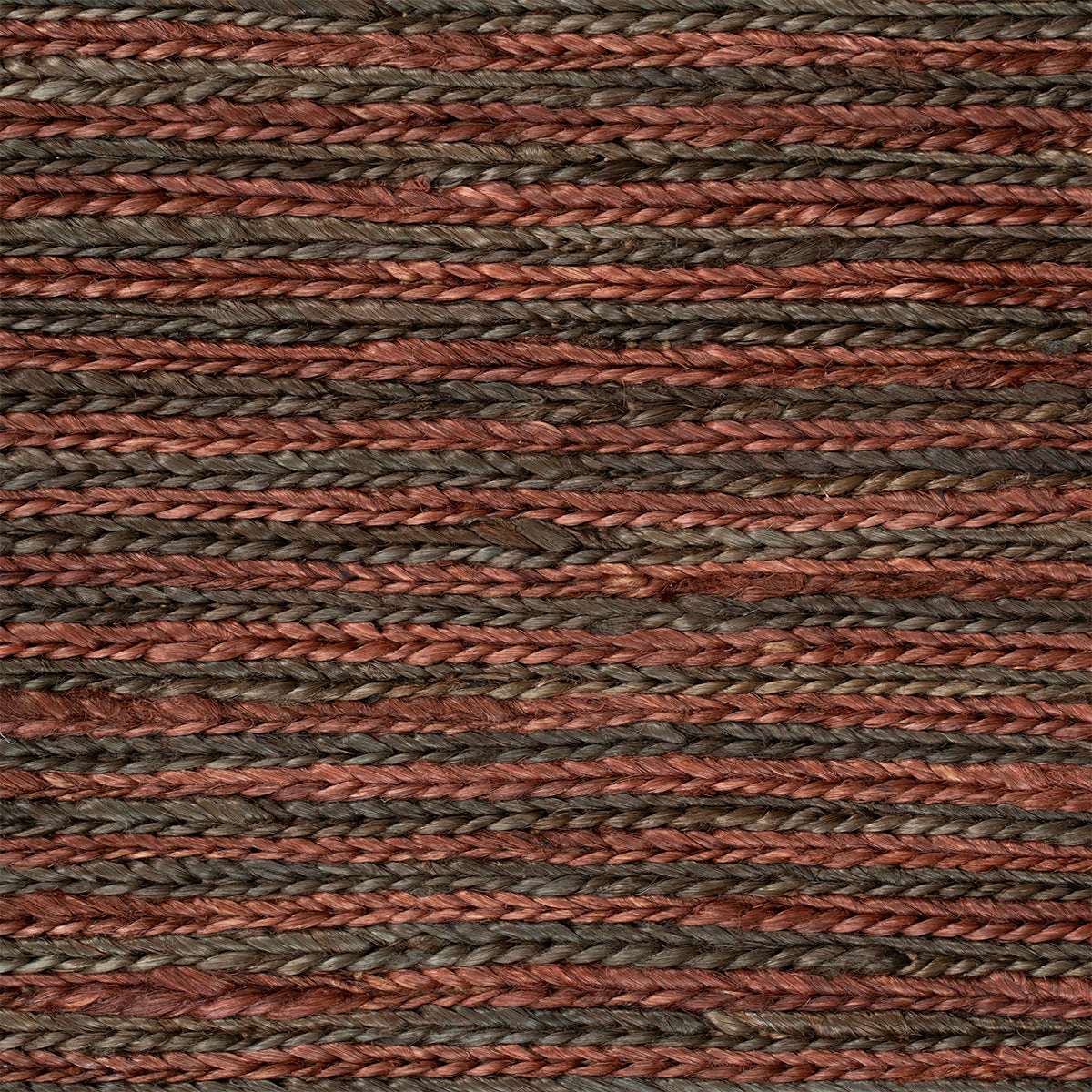 Soumak Soul : Ember Mist close-up showing the jute weave and traditional motif