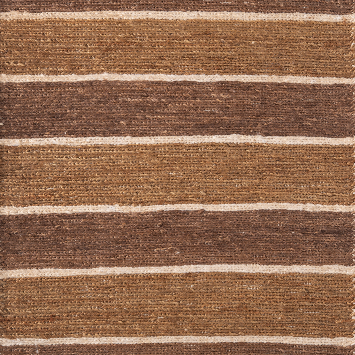 Soumak Soul : Foundational Path jute rug in brown tones