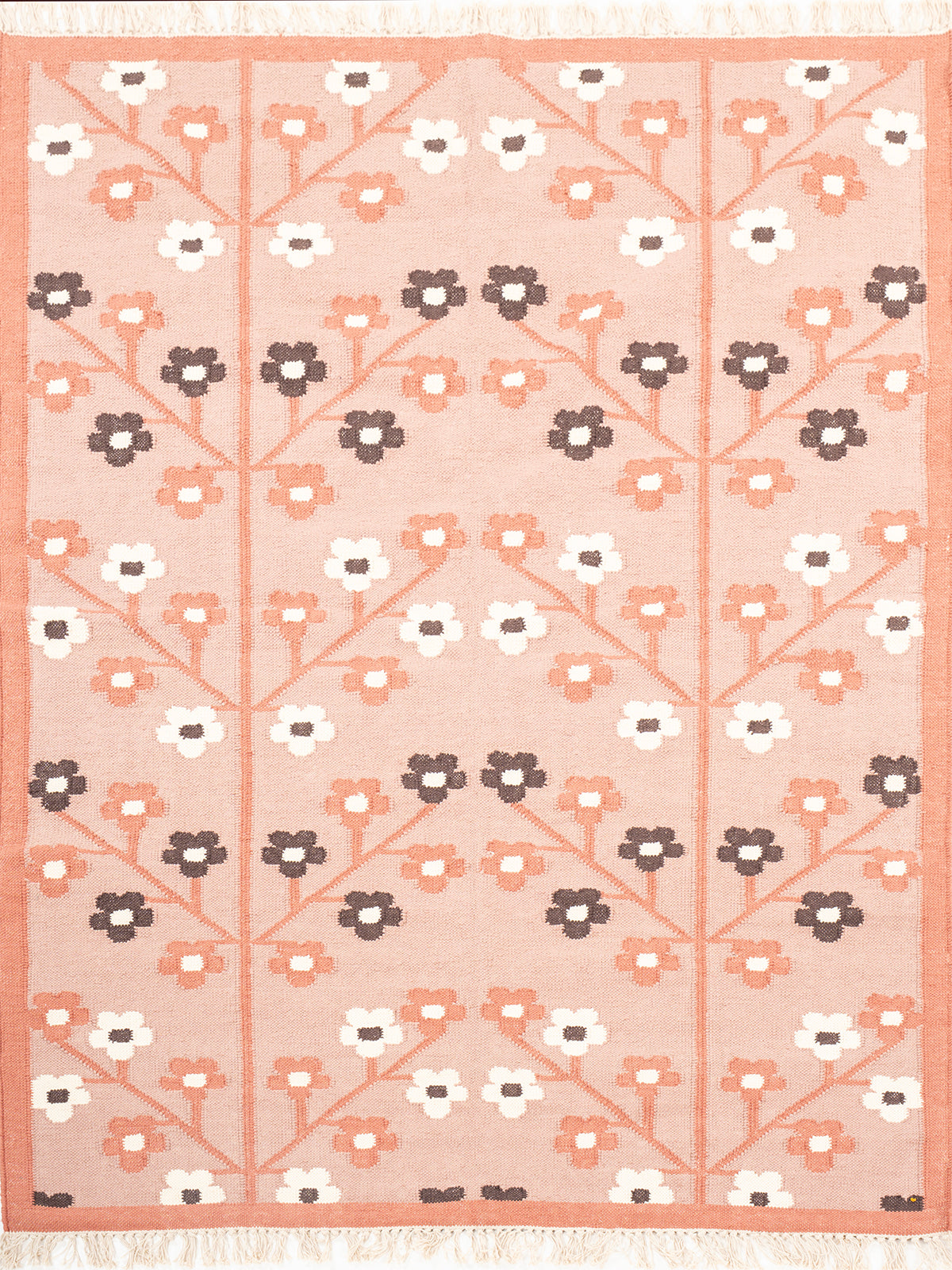Spring Petals Handwoven Wool Rug wool rug in multicoloured tones
