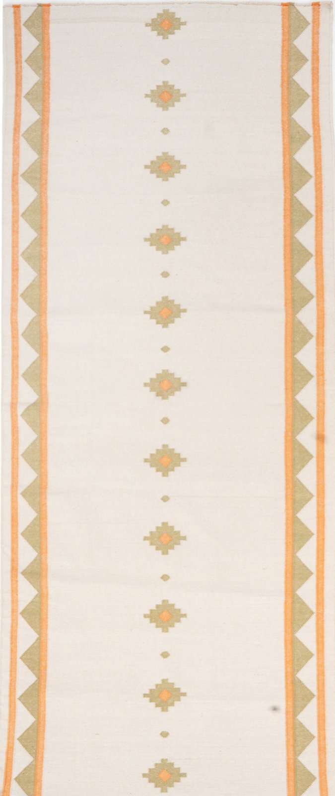 Sunburst Horizon Dhurrie Runner in cotton