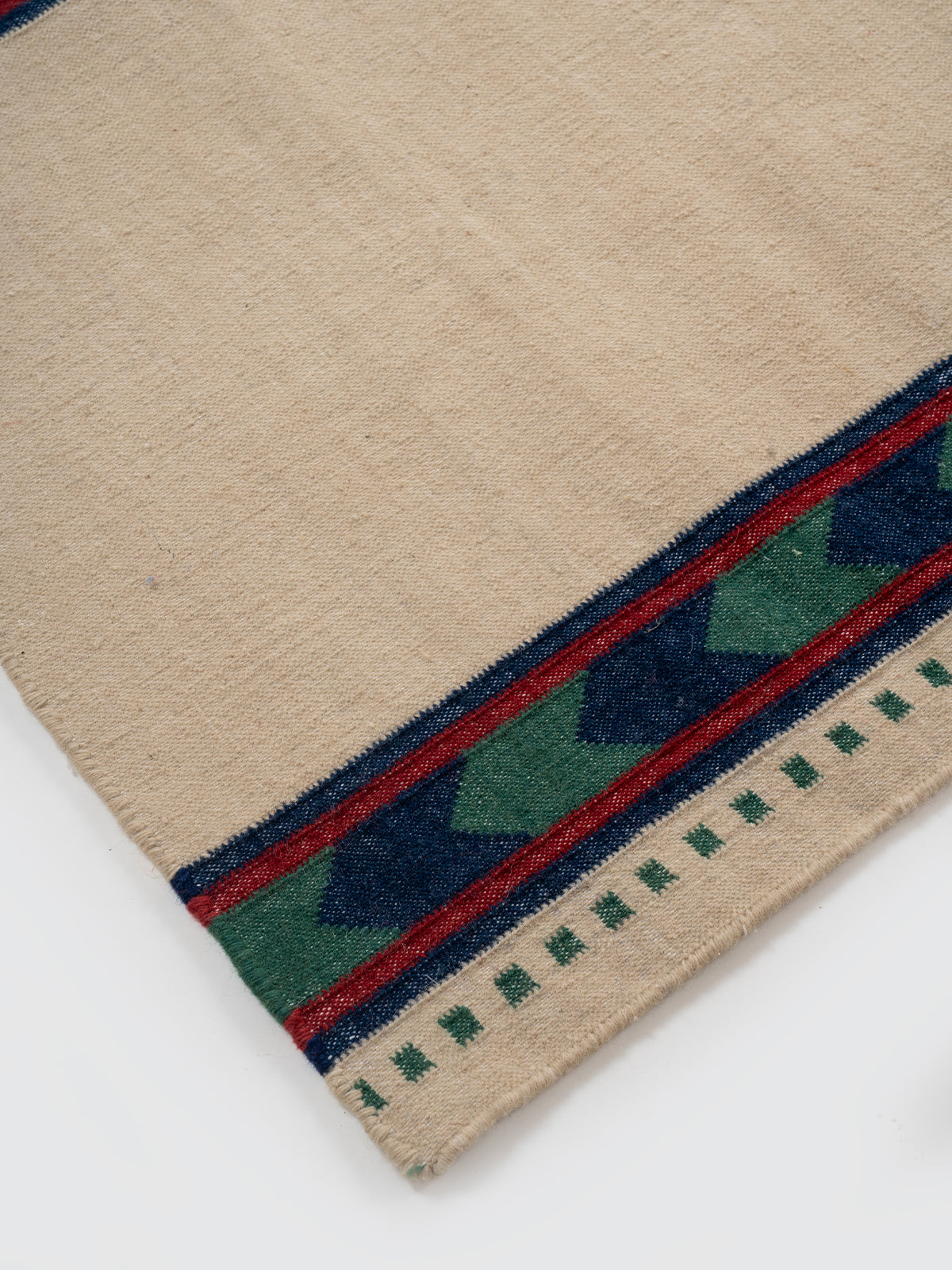 Tan Moor Runner close-up showing the cotton weave and stripes surface