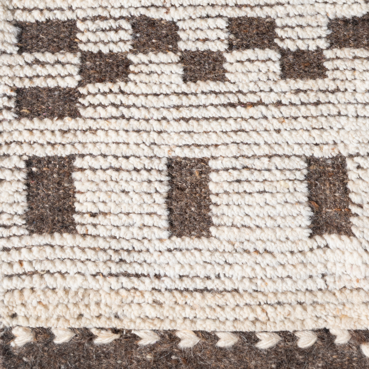 Tethered Landscapes : Monolith Rise wool rug in neutral tones