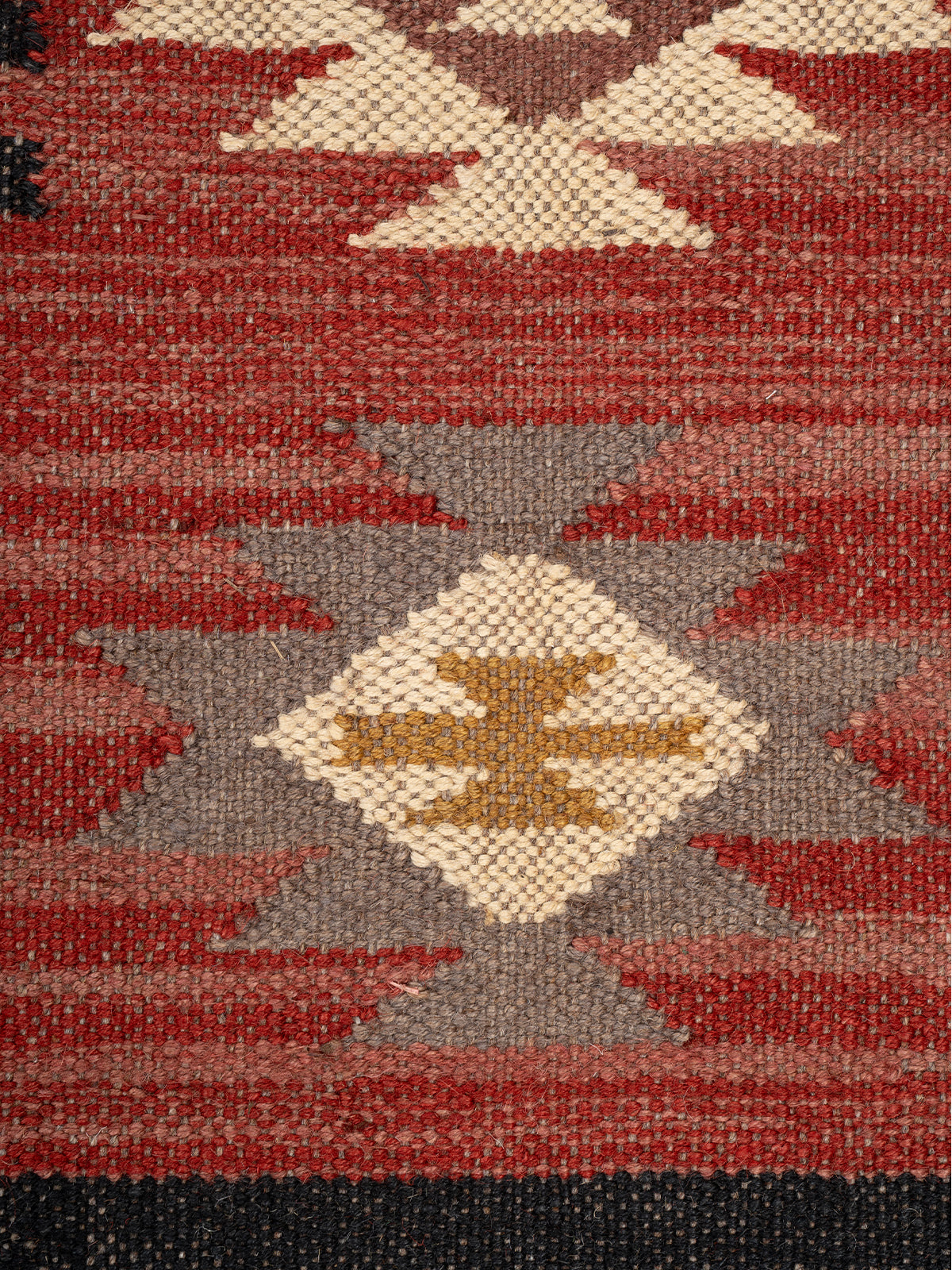 The Ancestral Column Rug - additional product view showing the wool rug