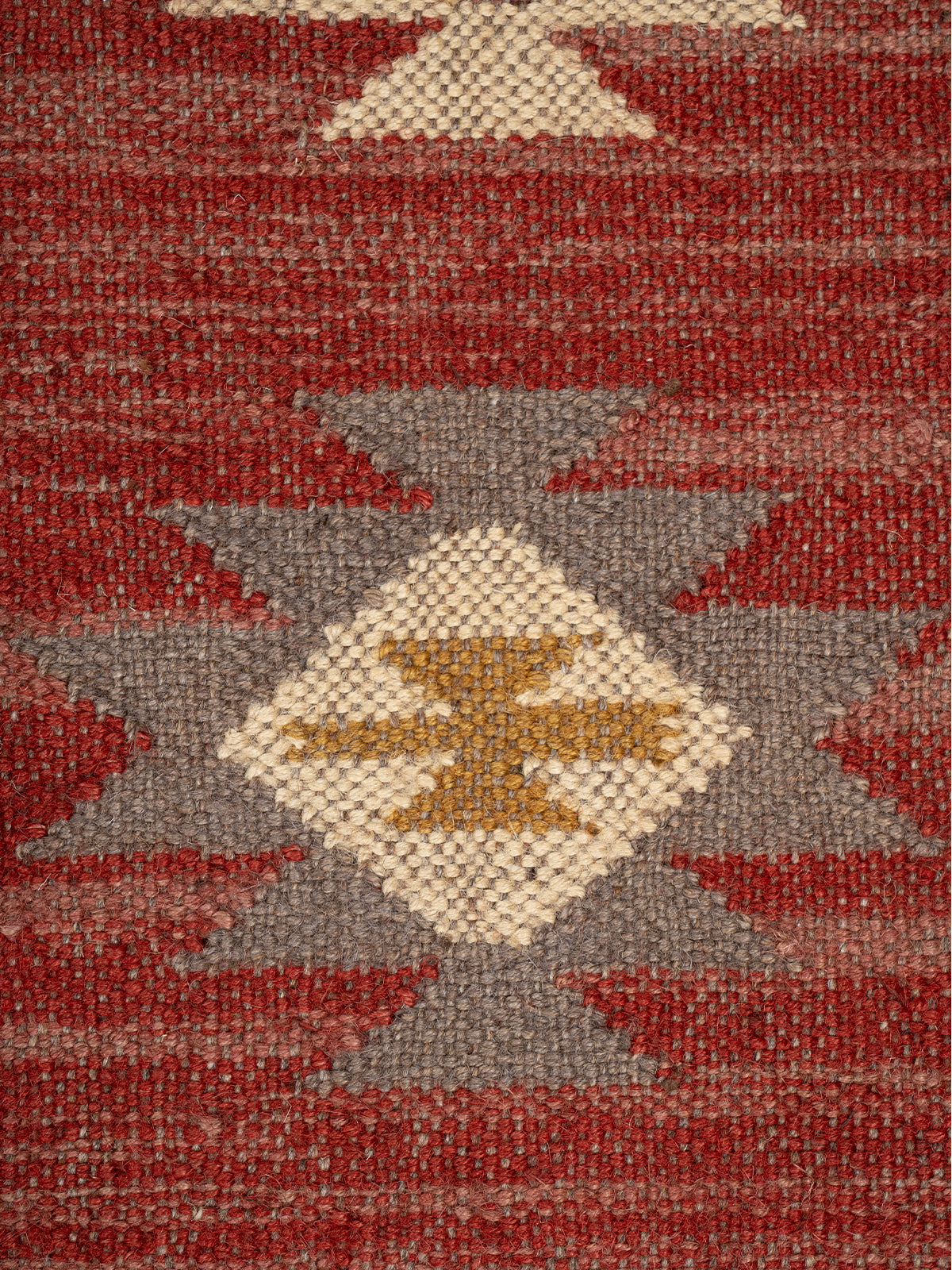 The Ancestral Glyph Rug - additional product view showing the wool rug