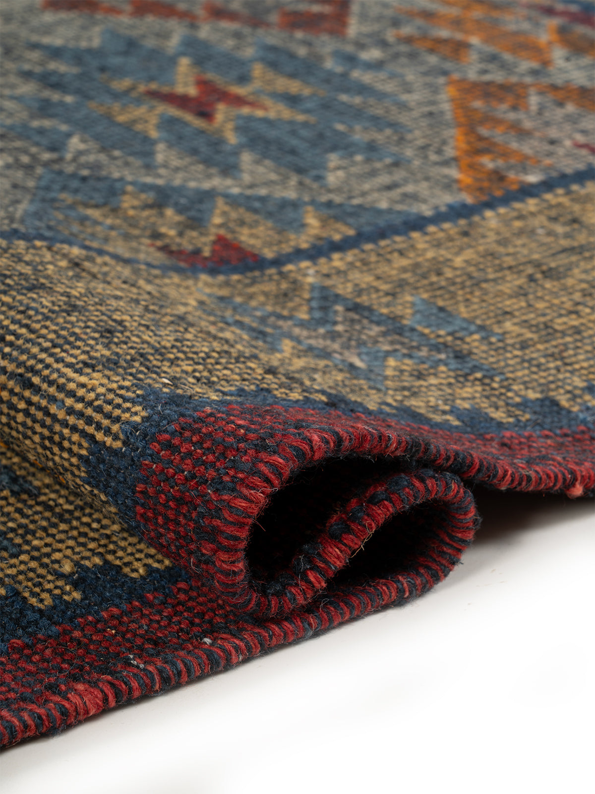 The Aztec Medallion Rug - additional product view showing the wool rug