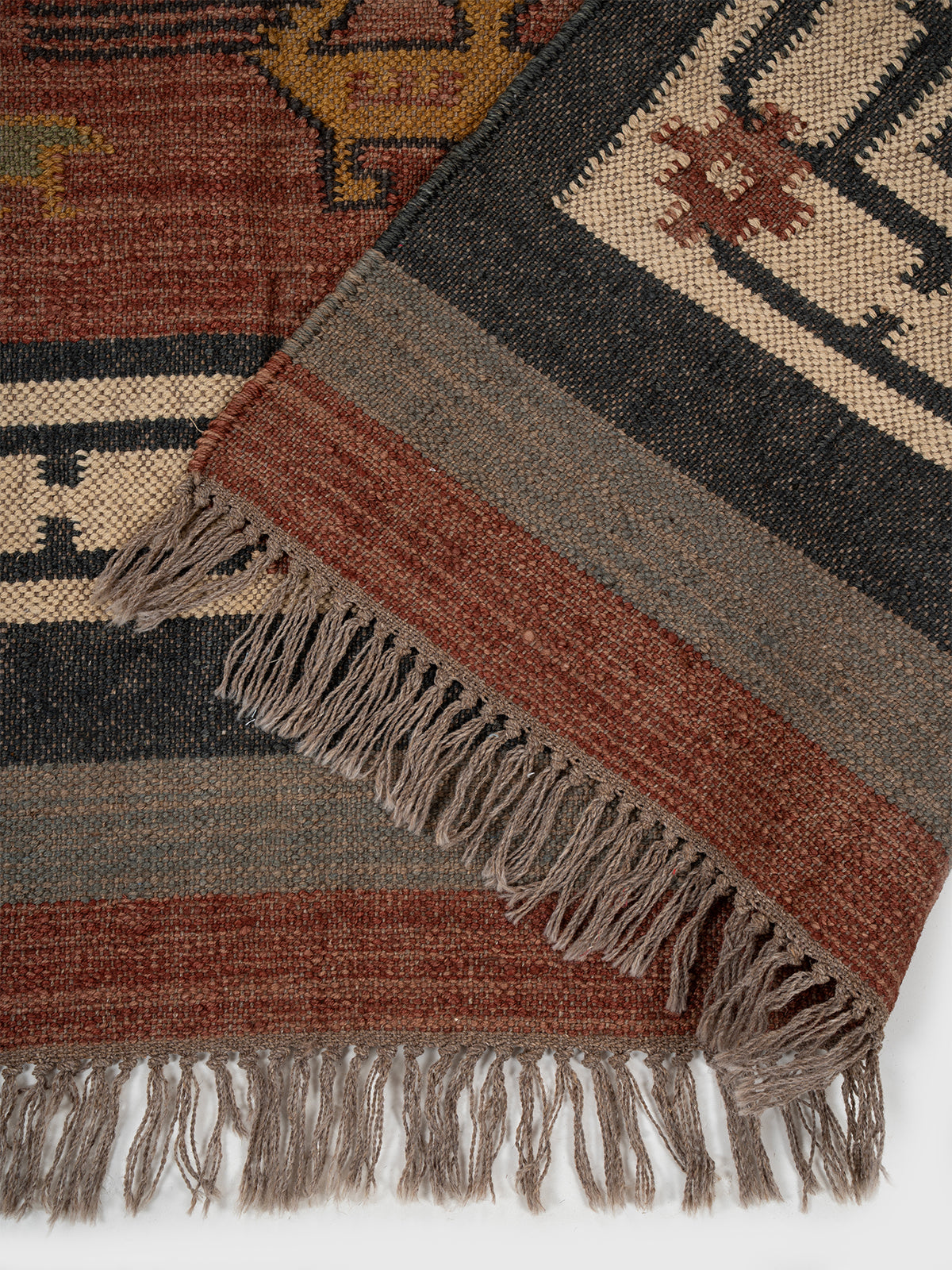 The Bestiary Weave Kilim detail of the traditional motif in wool