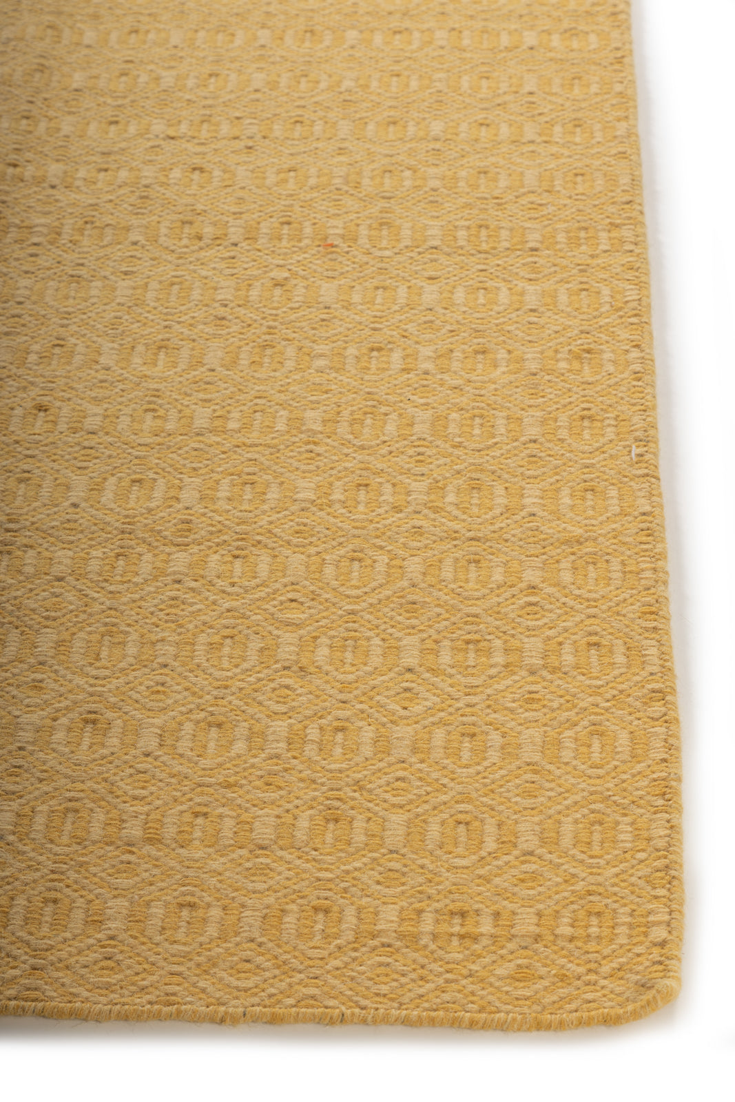 The Calm Horizon wool rug styled in a designed interior