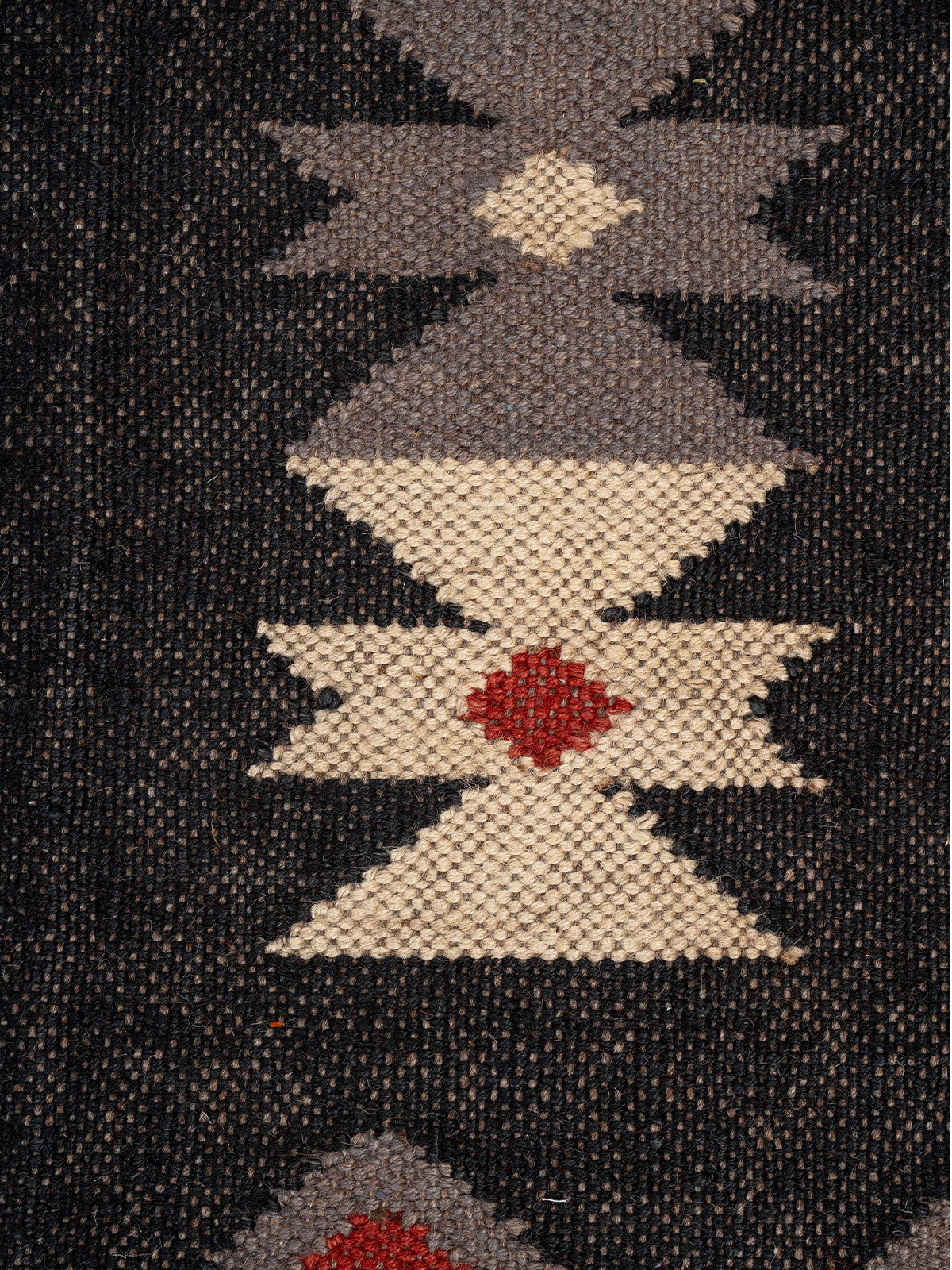 The Charcoal Peak Rug - additional product view showing the wool rug