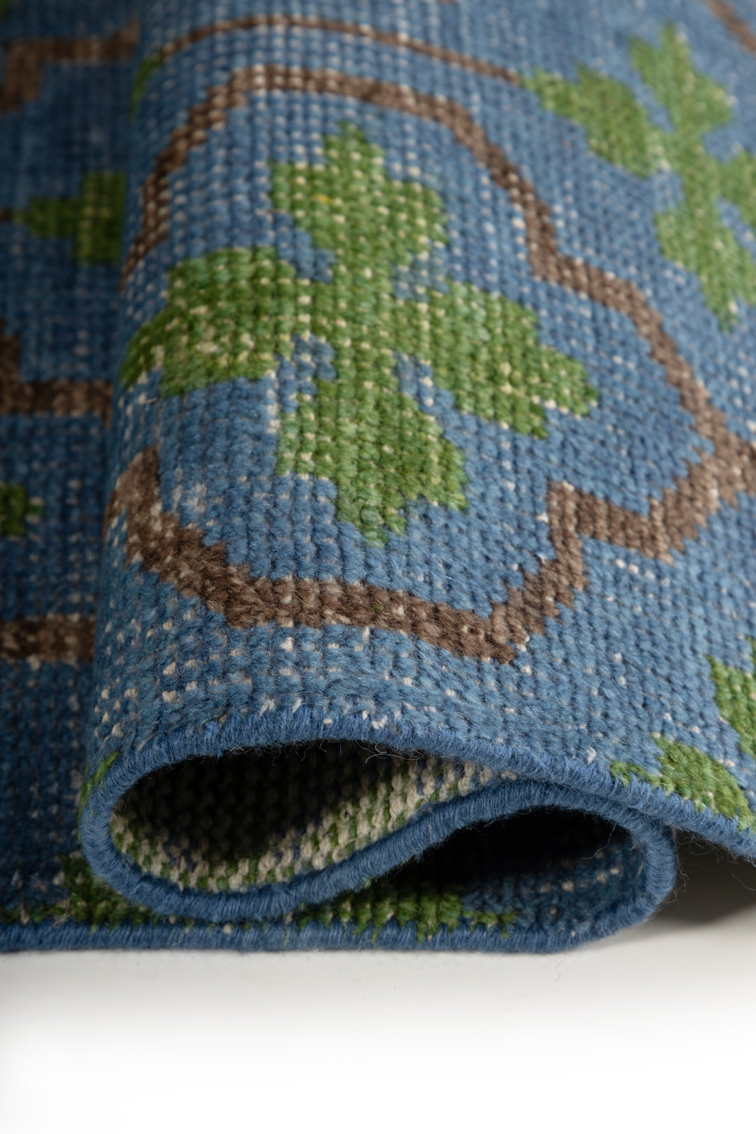 The Cotswold Meadow - additional product view showing the handspun wool rug