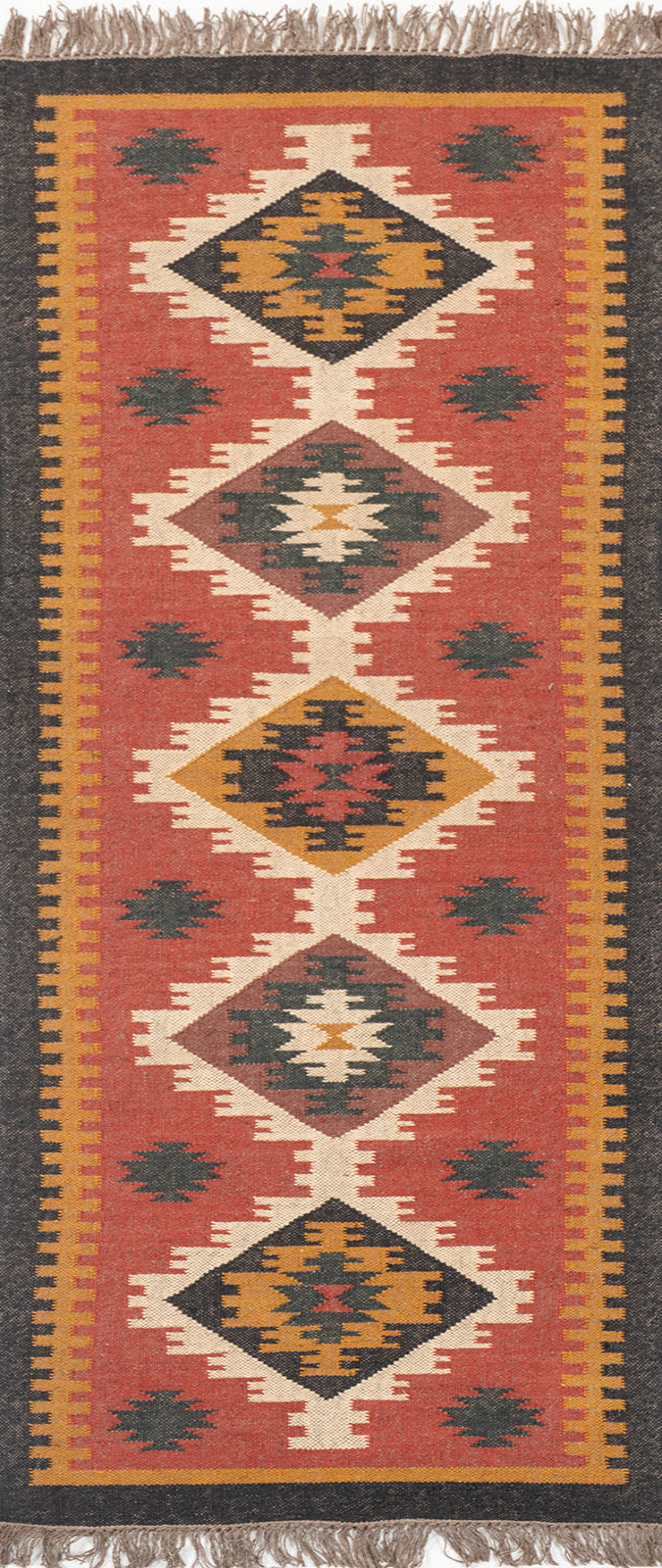 The Crimson Dash Runner in wool