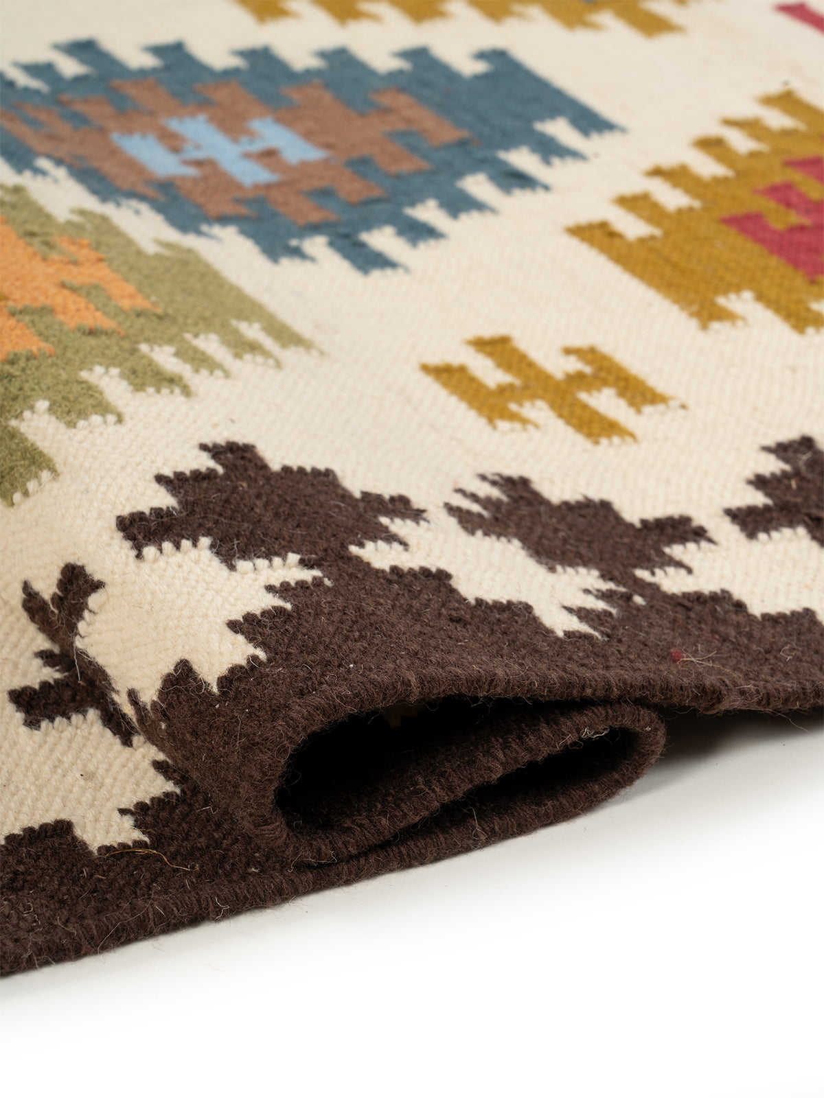 The Desert Oasis Rug - additional product view showing the wool rug