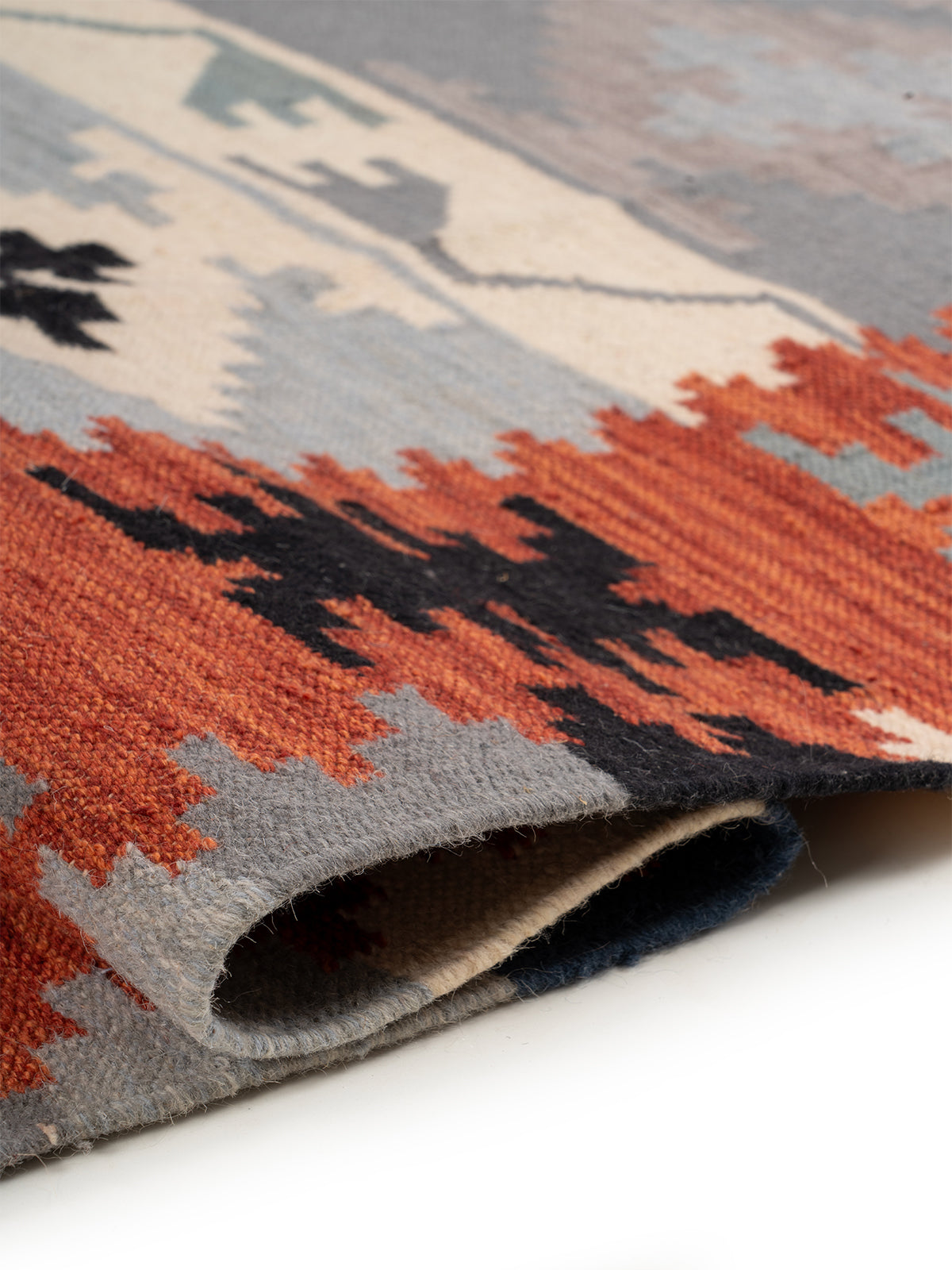 The Desert Storm Rug - additional product view showing the wool rug