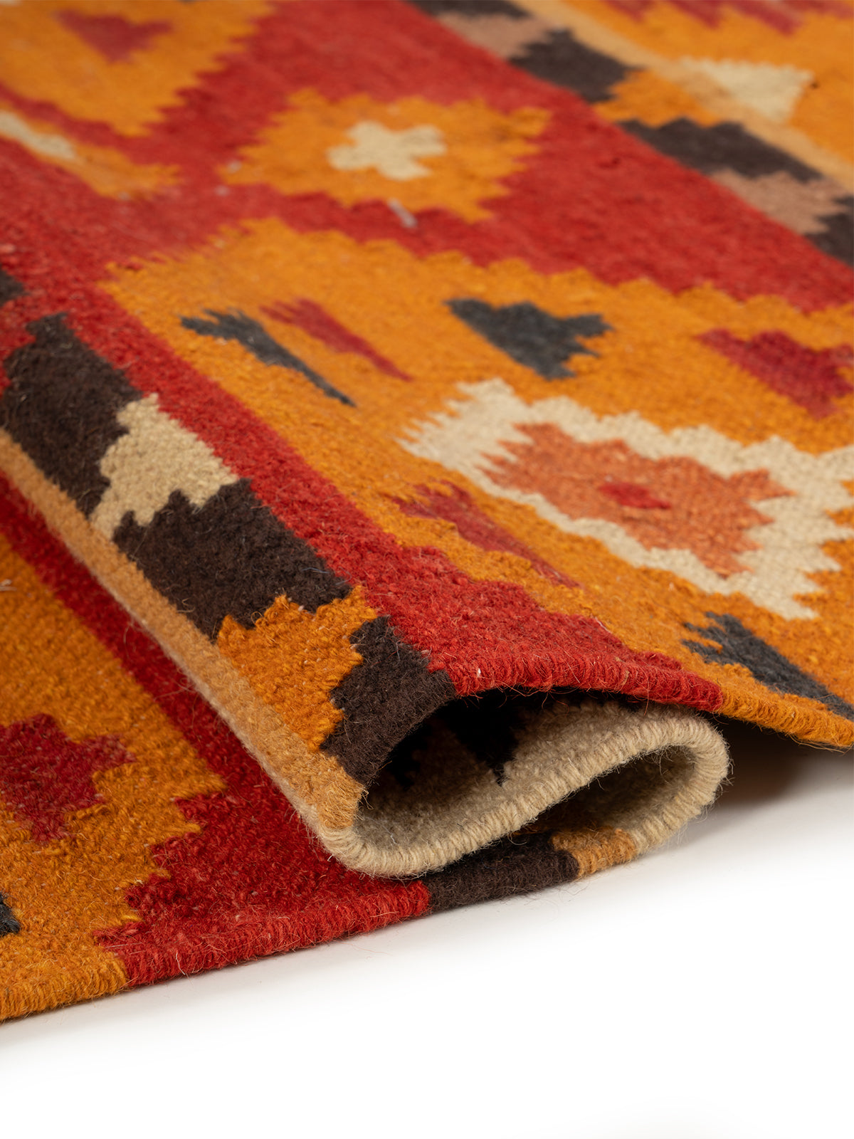 The Desert Sun Rug - additional product view showing the wool rug