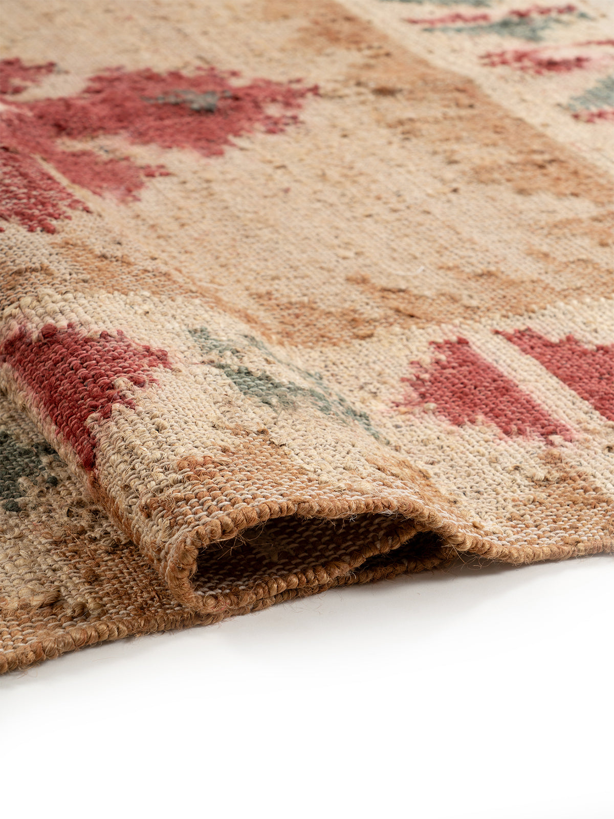 The Earth Medallion Rug - additional product view showing the jute rug