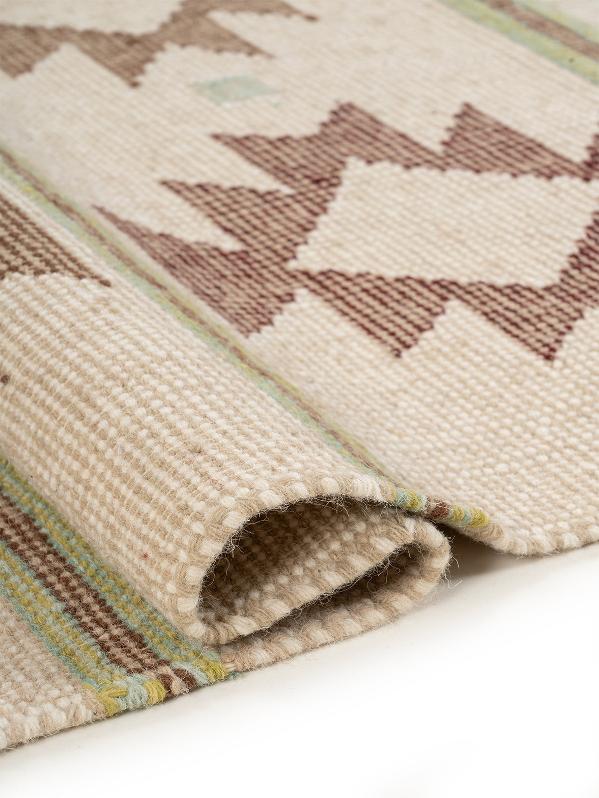 The Earth Weave Rug - texture detail showing wool surface