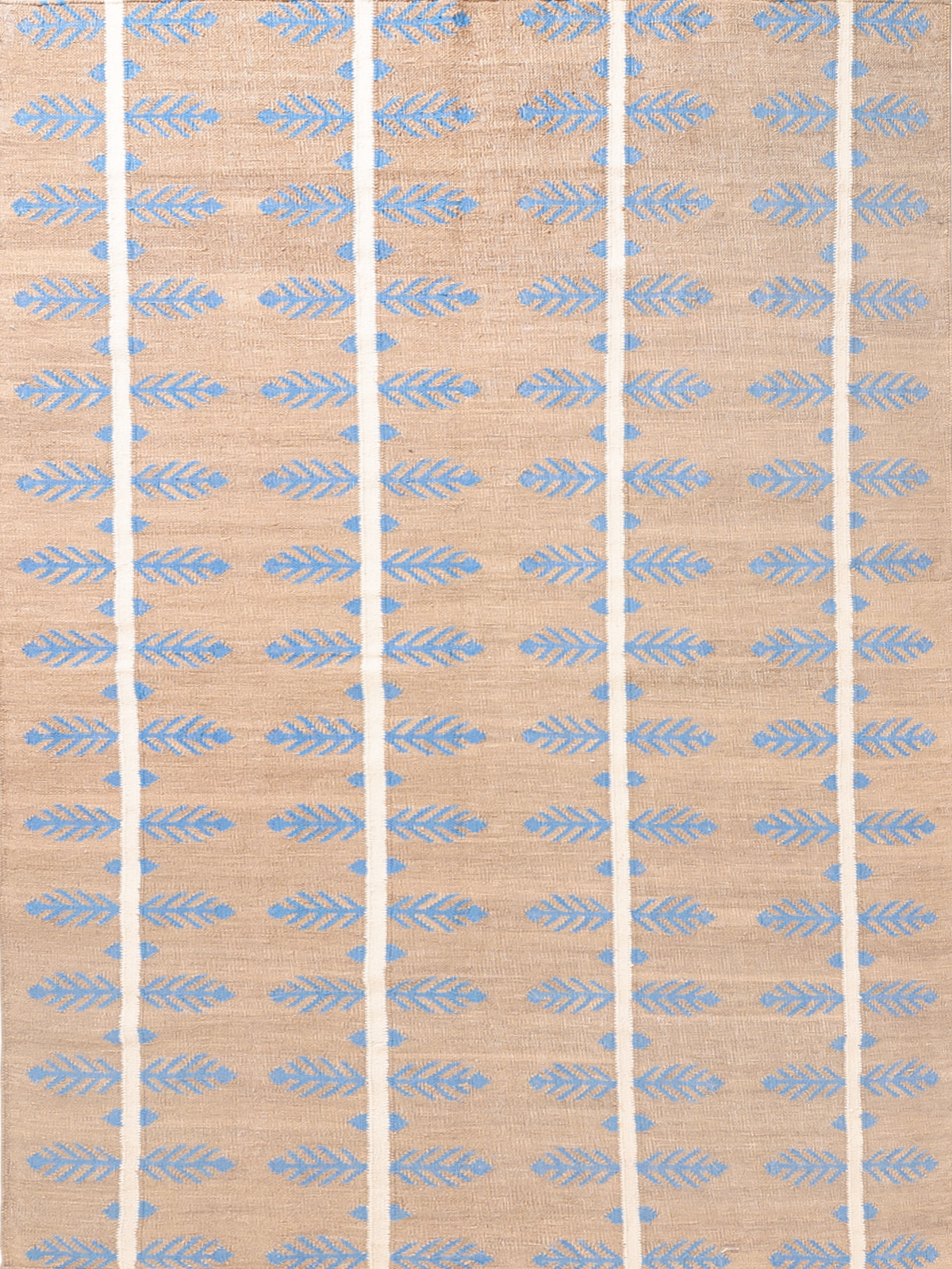 The Ethereal Ferns Rug wool rug in green tones