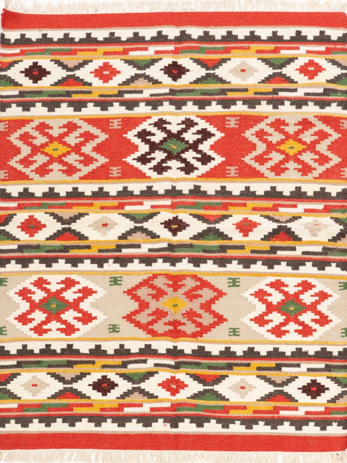 The Heritage Kilim wool rug in multicoloured tones