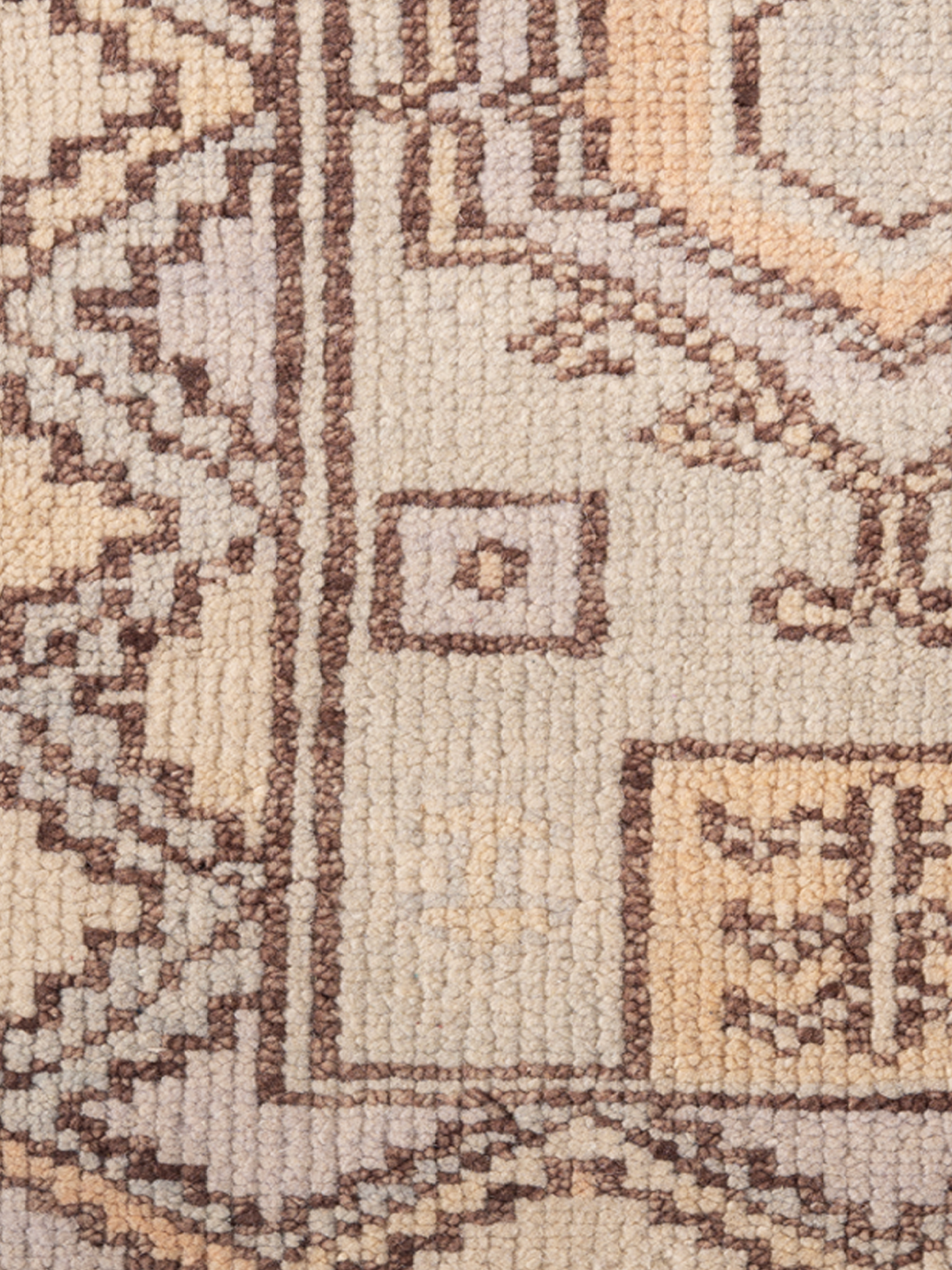 The Mesa Totem close-up showing the nz wool weave and geometric motif